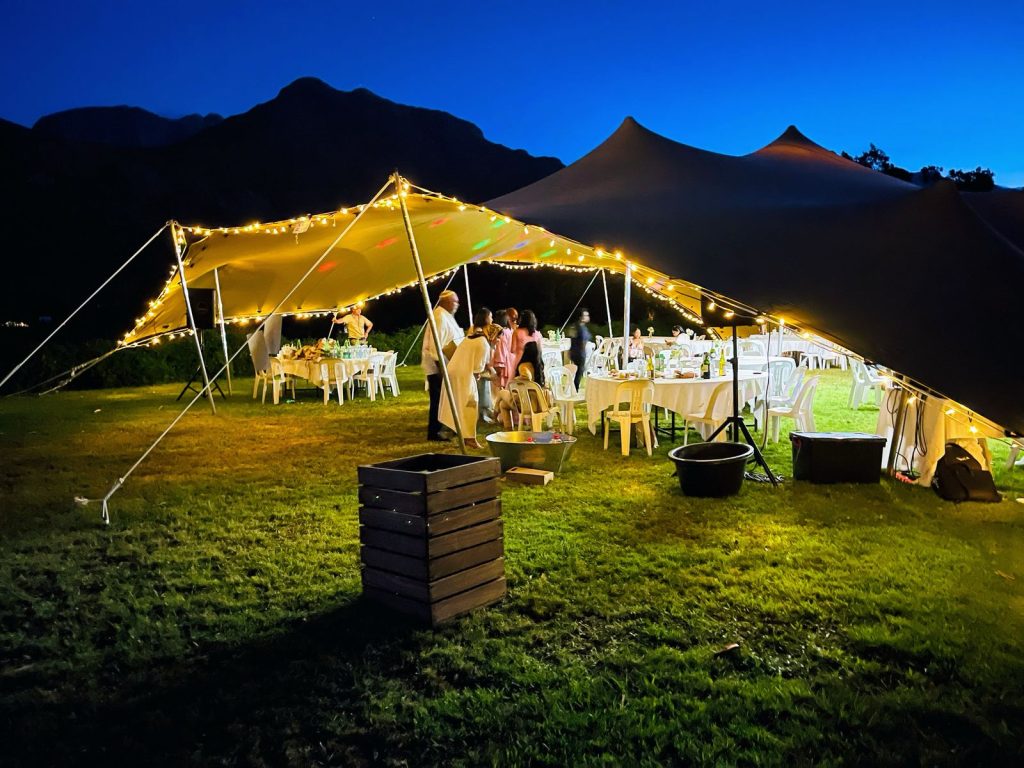 affordable stretch tents for hire in Cape Town