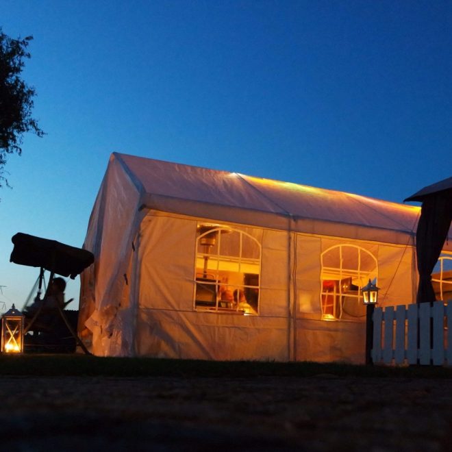 custom fitted stretch tents for hire in Cape town